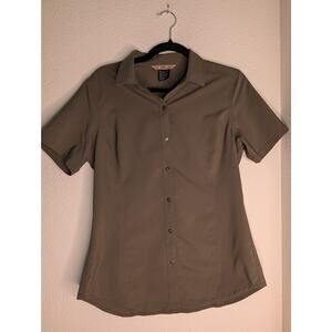 5.11 Tactical Women Green Snap Utility Shirt Ventilated S